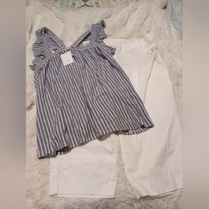 NWT Plus size Bundle! Cruise wear! Talbot Capri & LC nautical top. Siize 2X